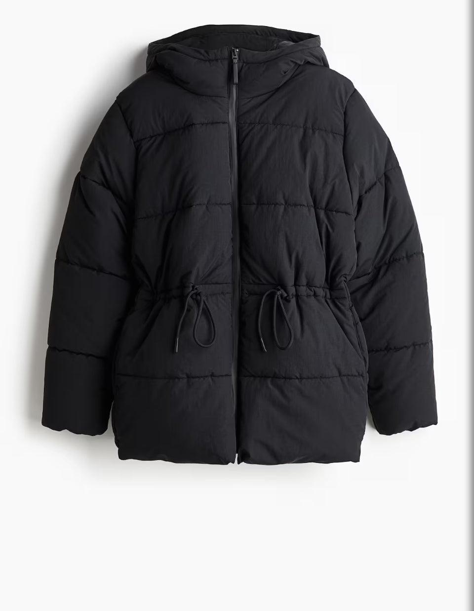 OVERSIZED DRAWSTRING-WAIST PUFFER JACKET ALIZEE H&M